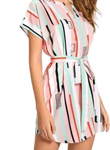 Striped Belted Dress