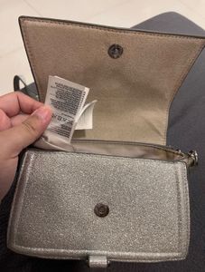 H&amp;M Silver Glitter Mini Handbag