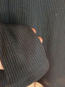 H&amp;M Black Embellished Long Sleeve Top