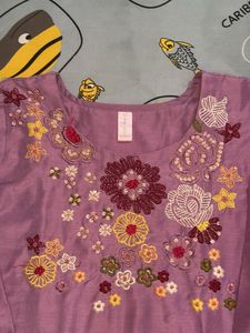 Embroidered Kurta Set with Pants