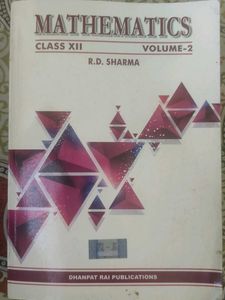 R.D. Sharma Mathematics Class XII Vol 2