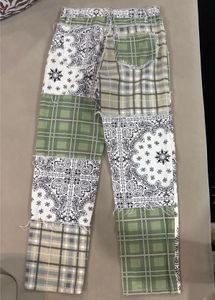 Patchwork Plaid &amp; Paisley Jeans