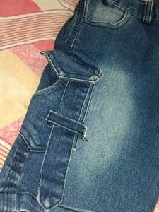 Boys' Blue Denim Cargo Shorts