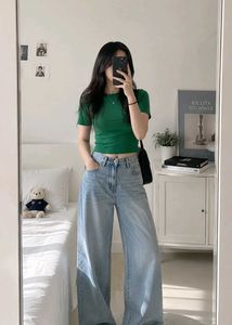 Green Cropped T-Shirt