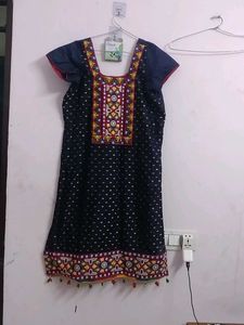 Embroidered Kurta with Tassels