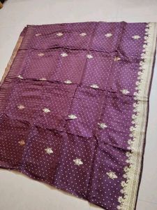 Elegant Purple Banarasi Saree