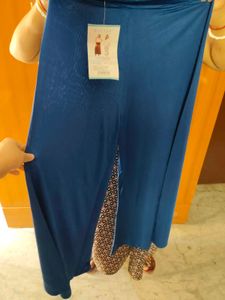 Stylish Blue Lycra Palazzo Pants