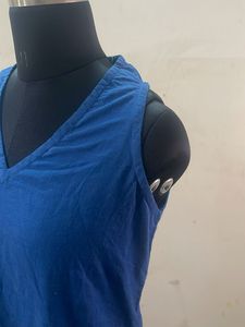 Blue Cotton Kurta Set