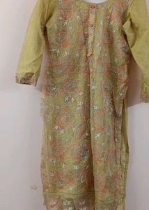 ✨ Elegant Organza Embroidered 3-Piece Suit ✨