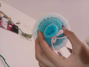 Handmade Crochet bouquet bottle holder