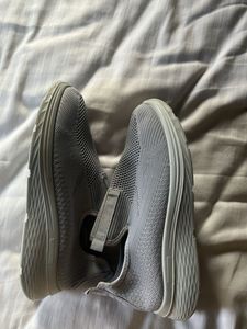 Comfortable Grey Slip-On Sneakers