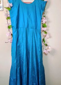 Elegant Teal Embroidered Party wear