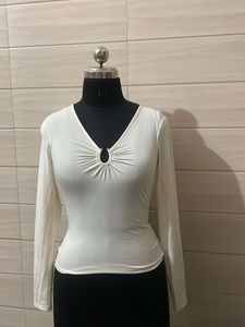 H&amp;M Long Sleeve Ruched Top