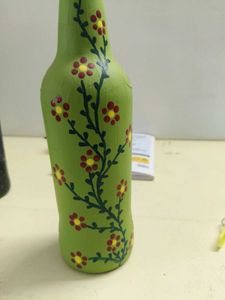 Hand-Painted Decorative Bottles (Set of 5)