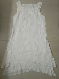 White Floral Sleeveless Top