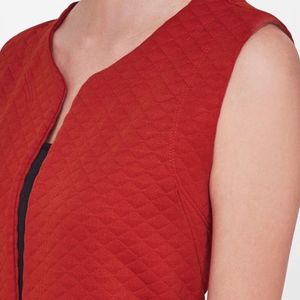 Global Desi Red Self Design Jacket