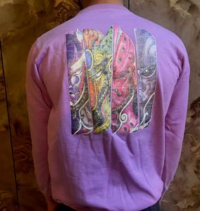 Unisex Purple Graphic Sweatshirt