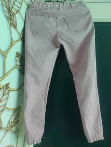 pastel pink joggers