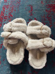 H&amp;M Cozy Furry Slides