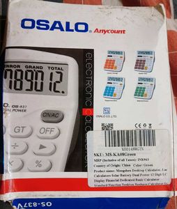 OSALO Electronic Desktop Calculator OS-837VC