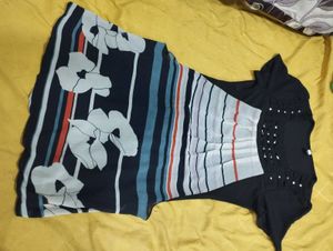 Stylish Striped Floral Top