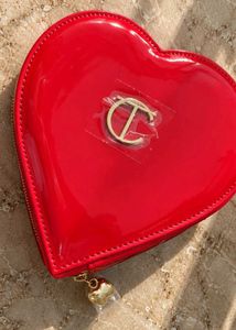 Charlotte tilbury Red Heart Shaped Sling bag