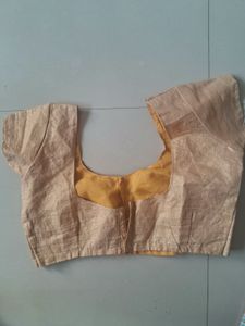 Elegant Gold Silk Blouse