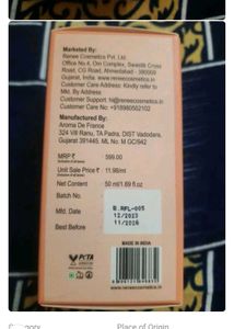 Combo Vatika Shampoo And Renee Perfume
