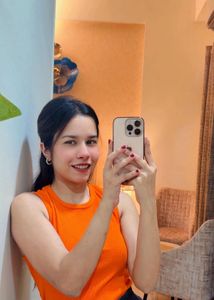 Ribbed Orange Tank Top
