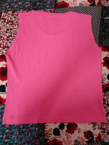 Sweetheart bubblegum pink sleeveless tank top