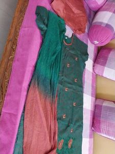 Green Color Kurti Set