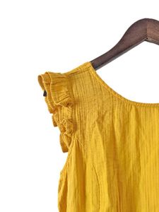 Yellow Tiered Midi Dress