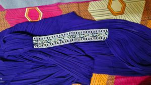 Embellished purple Peplum Top Indo Western dress