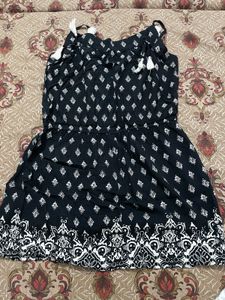 Stylish Black & White Patterned Jumpsuit