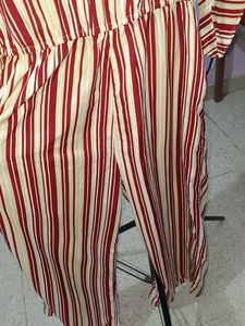 Striped Wide-Leg Jumpsuit