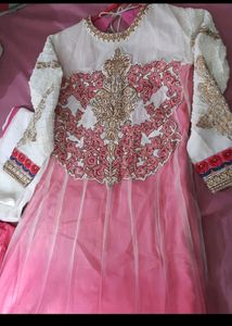 Heavy Work Party Wear 3 Piece Anarkali Frock