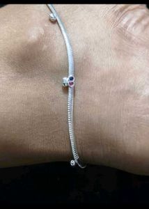 Pure silver  Kailash A1 Anklets with bill
