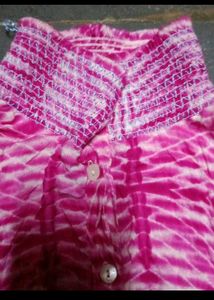 Pink Tie-Dye Mini Dress
