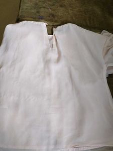 Sheer Ruffle Sleeve Top