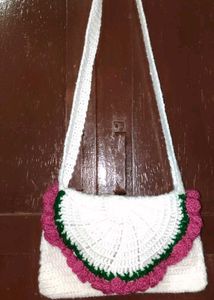 Charming Crochet Crossbody Bag
