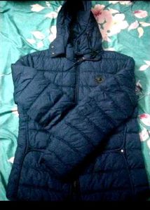 unisex Navy Blue Padded Jacket