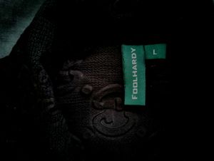 Black Embossed Button-Up Shirt