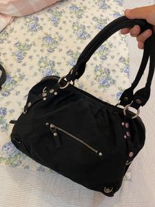 GEORGE GINA AND LUCY Stylish Black Canvas Shoulder