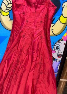 Stunning reddish Pink Embellished Gown