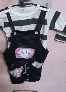 Cute Baby Overalls Set