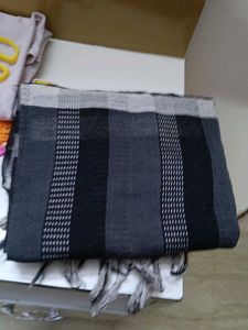 Striped black dupatta