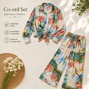 WESTSIDE L.O.V Women's Floral Print Co-ord Set