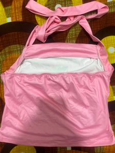 Savana Pink Halter Neck Top
