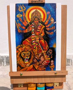 Handmade Goddess Durga Painting