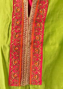 Green Colour By Pantaloons Kurta Set